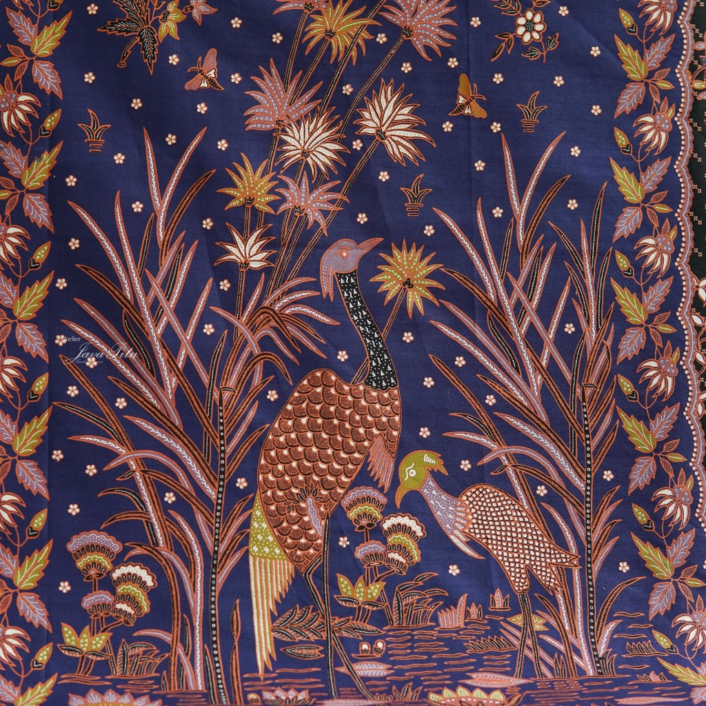 JavaPitu - Kain Batik Halus - L. Metzelaar - Pekalongan - BiruHitam - 6351