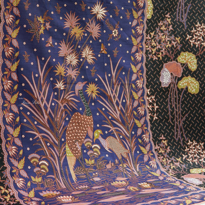 JavaPitu - Kain Batik Halus - L. Metzelaar - Pekalongan - BiruHitam - 6351