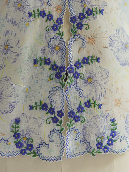 JavaPitu - Kebaya Handmade Halus - CelestFlora - Kebaya Biru - 6429