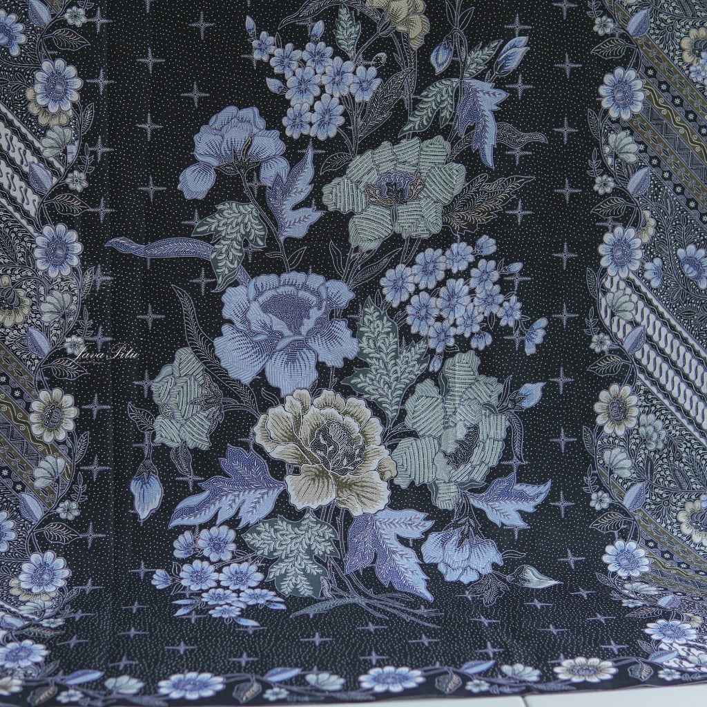 JavaPitu - Kain Batik Halus - DjawaBaru - Magnolia Hitam - 6431 Kain Lilit - Sarung Lilit