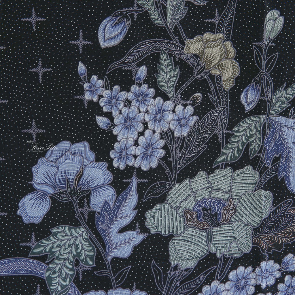 JavaPitu - Kain Batik Halus - DjawaBaru - Magnolia Hitam - 6431 Kain Lilit - Sarung Lilit
