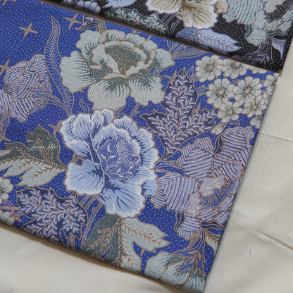 JavaPitu - Kain Batik Halus - DjawaBaru - Magnolia Biru - 6431 - Kain Lilit - Sarung Lilit