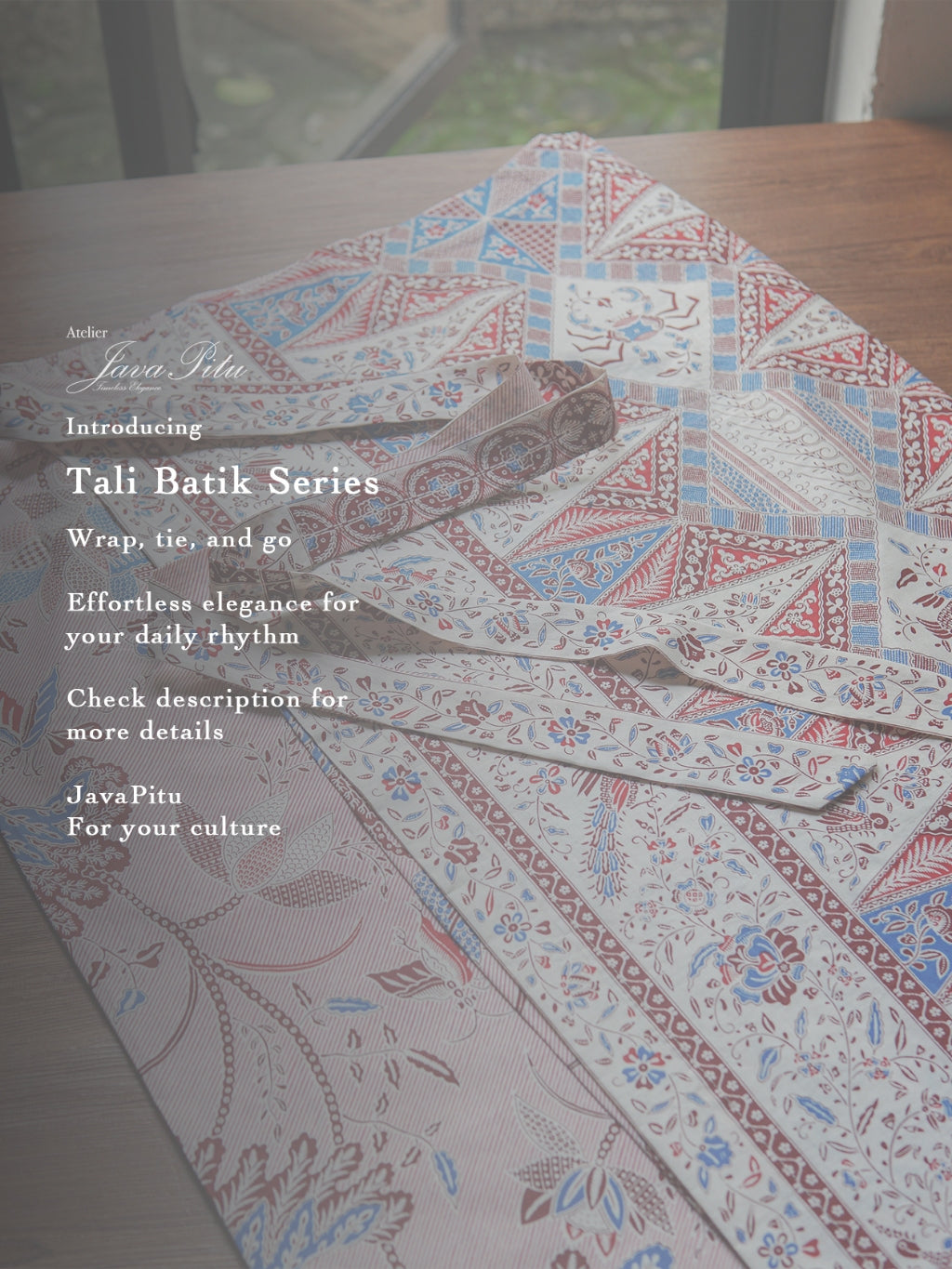 JavaPitu - Jasa Jahit Tali Batik Series - Kain Lilit - Sarong Lilit - Khusus Produk Javapitu