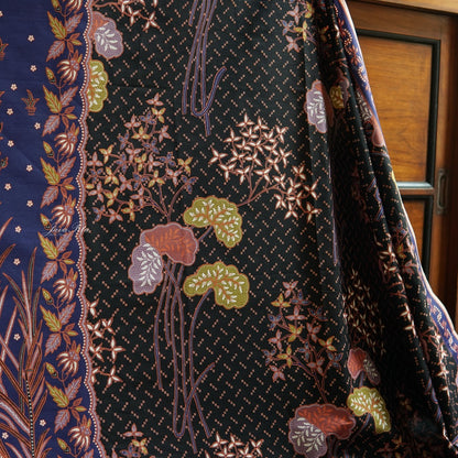 JavaPitu - Kain Batik Halus - L. Metzelaar - Pekalongan - BiruHitam - 6351