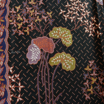 JavaPitu - Kain Batik Halus - L. Metzelaar - Pekalongan - BiruHitam - 6351