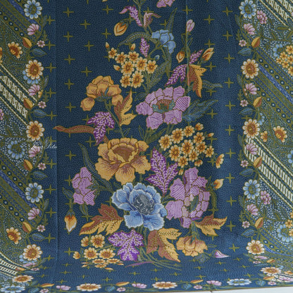JavaPitu - Kain Batik Halus - DjawaBaru - Magnolia Hijau Biru - 6431 Kain Lilit - Sarung Lilit