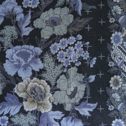 JavaPitu - Kain Batik Halus - DjawaBaru - Magnolia Hitam - 6431 Kain Lilit - Sarung Lilit