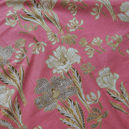 JavaPitu - Kain Batik Halus Arum Lily - Kain Lilit - Rok Lilit - 6404 - Pink