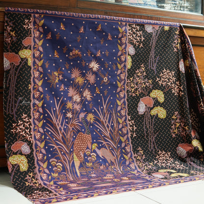 JavaPitu - Kain Batik Halus - L. Metzelaar - Pekalongan - BiruHitam - 6351
