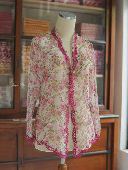 JavaPitu - Kebaya Peranakan Outer Magenta - 6410
