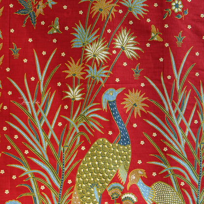 JavaPitu - Kain Batik Halus - L. Metzelaar - Pekalongan - Merah Biru - 6351