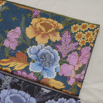JavaPitu - Kain Batik Halus - DjawaBaru - Magnolia Hijau Biru - 6431 Kain Lilit - Sarung Lilit