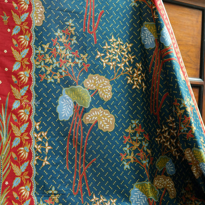 JavaPitu - Kain Batik Halus - L. Metzelaar - Pekalongan - Merah Biru - 6351