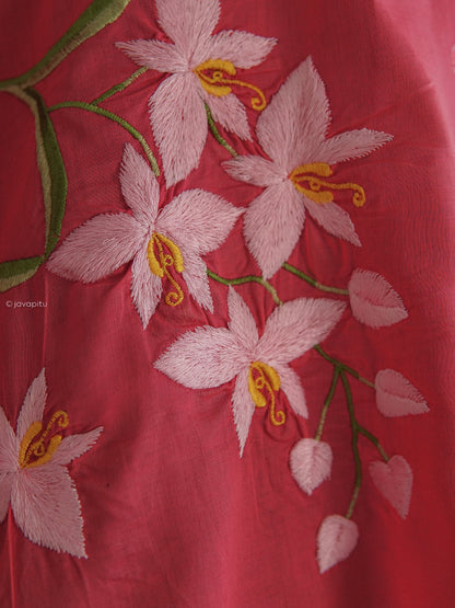 Kebaya JavaPitu - OrchidFlower - Handmade Embroidery