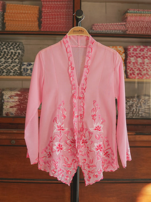 Kebaya Light Pink  - JavaPitu - HandMade Embroidery