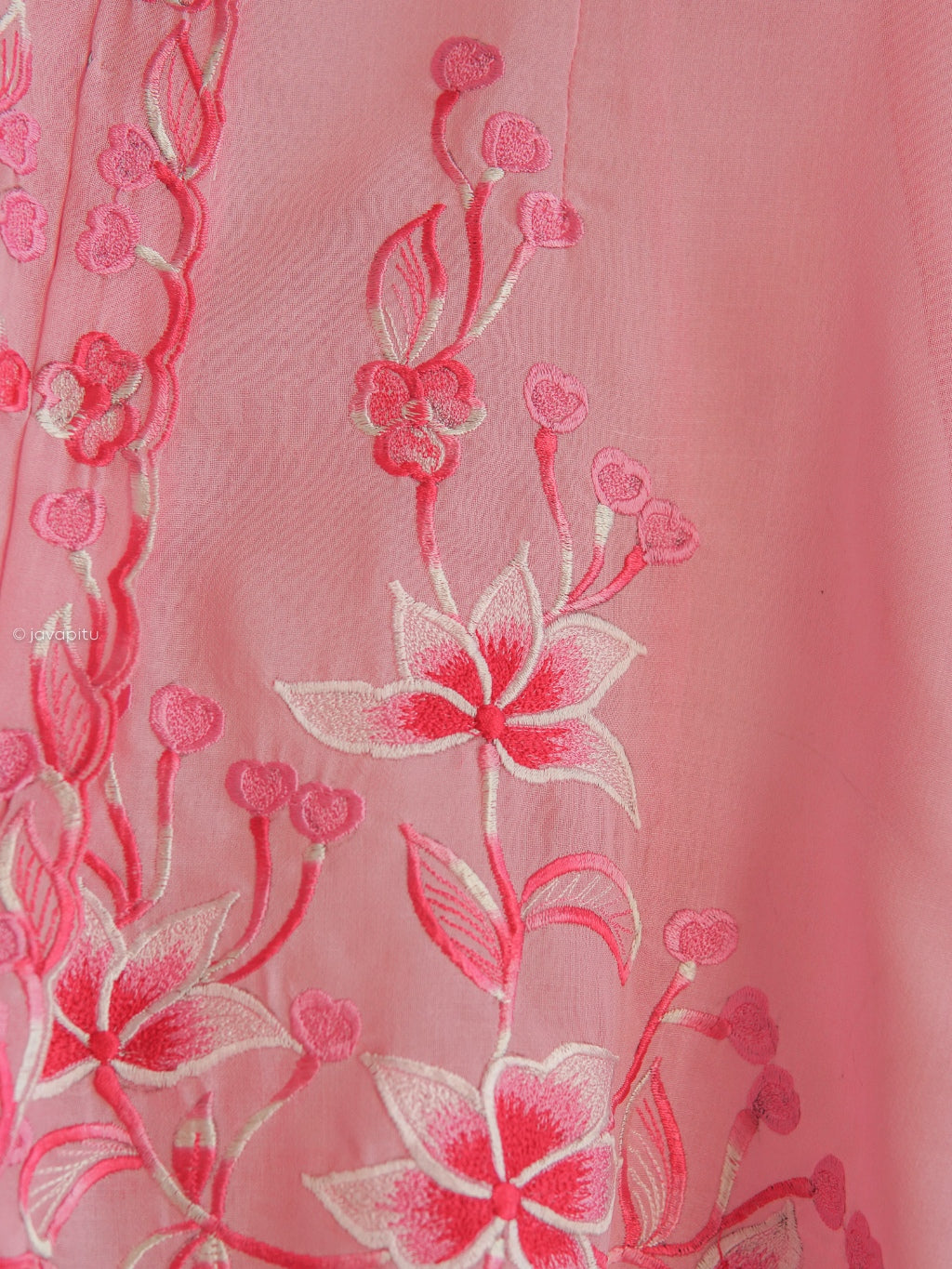 Kebaya Light Pink  - JavaPitu - HandMade Embroidery