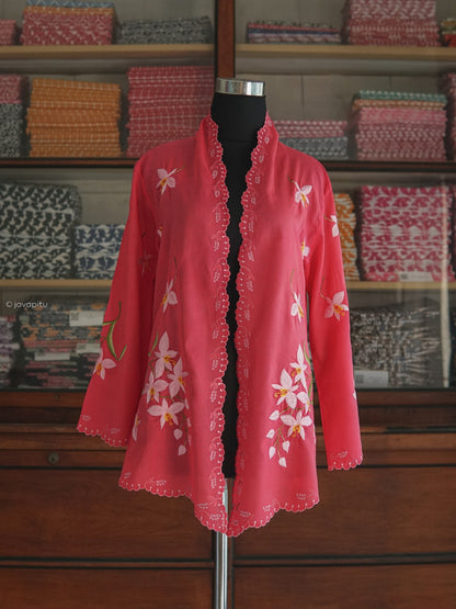 Kebaya JavaPitu - OrchidFlower - Handmade Embroidery