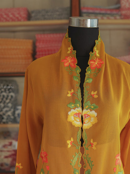 Kebaya Golden Vine - By Javapitu - Handmade Embroidery