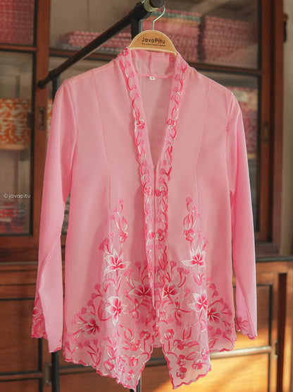 Kebaya Light Pink  - JavaPitu - HandMade Embroidery