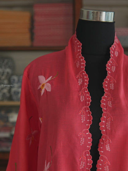 Kebaya JavaPitu - OrchidFlower - Handmade Embroidery