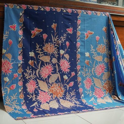 JavaPitu - Kain Batik Chrysanthemum - ThaliaRosa - Repro antique textile