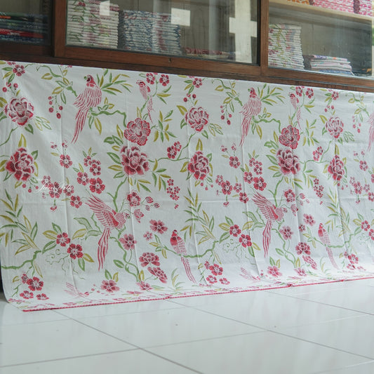 Javapitu - Batik Tulis Kombinasi - LoveBird RedGreen