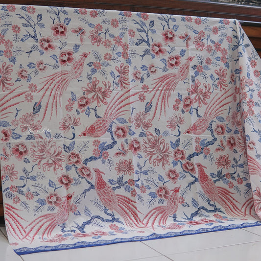 Batik Tulis Kombinasi - Cendrawasih RedBlue - 6369