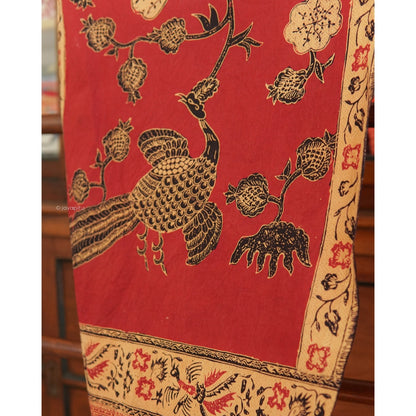 Batik Kuno Burung Merak Merah. Ca.1960