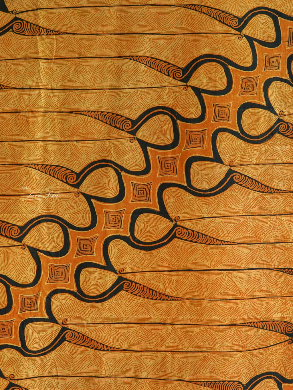 JavaPitu - Batik Tulis Sogan lawasan - Parang Barong latar Omah Gareng