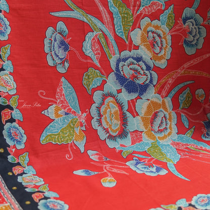Kain Batik - Tumpal Hokokai Merah - Pekalongan - JavaPitu