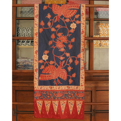 Batik Kuno Burung Merak Biru. Ca.1960