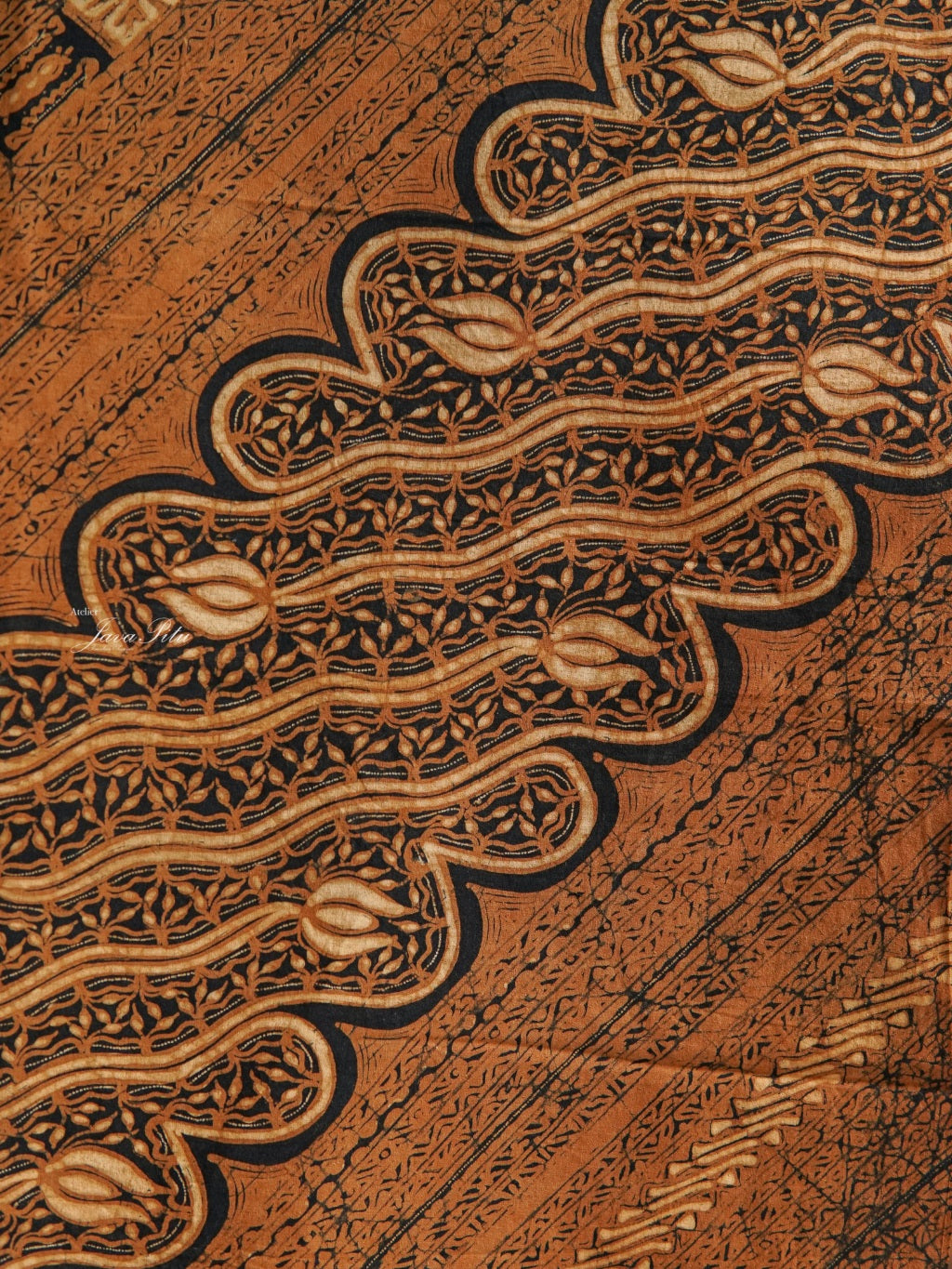 JavaPitu - Batik Tulis Sogan lawasan - Udan Liris Seling Kembang Kanthil