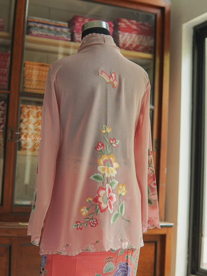JavaPitu - Kebaya Outer Peranakan - Pesona Sekar Raya - Handmade Embroidery