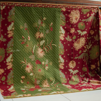 JavaPitu - Kain Batik-Sidoarjo - SeruniBlossom - WineCrimson - Repro Textile