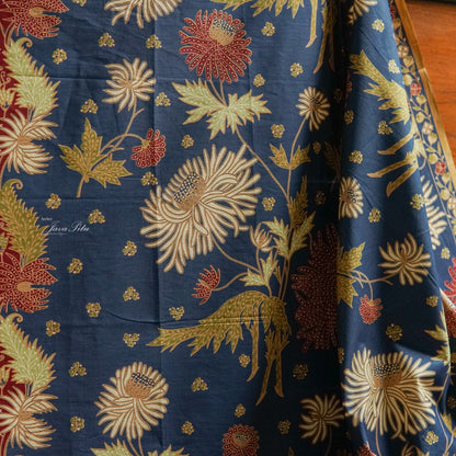 JavaPitu - Kain Batik-Sidoarjo - SeruniBlossom - WineCrimson - Repro Textile