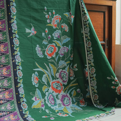 Kain Batik - Tumpal Hokokai Hijau - Pekalongan - JavaPitu
