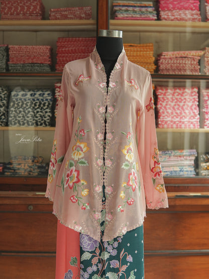 JavaPitu - Kebaya Outer Peranakan - Pesona Sekar Raya - Handmade Embroidery
