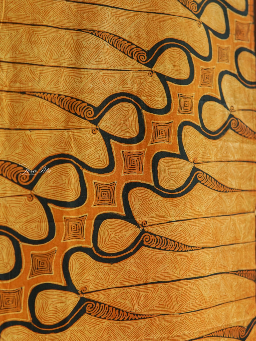 JavaPitu - Batik Tulis Sogan lawasan - Parang Barong latar Omah Gareng
