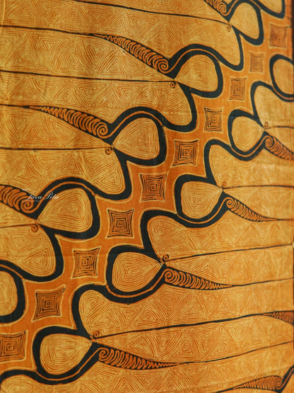 JavaPitu - Batik Tulis Sogan lawasan - Parang Barong latar Omah Gareng