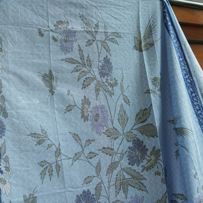 Kain Batik - Chrysanthemum Biru - Kudus - JavaPitu