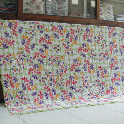 JavaPitu - Kain Batik Cap Rayon Paris Handmade - Bunga Anggrek - SpringMosaic