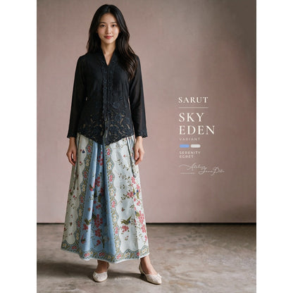 Javapitu - Rok Batik SARUT Drapery - SAGE EDEN - 6512