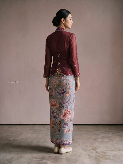 Javapitu - Kebaya Tabur bunga - Direct embroidery - 6519