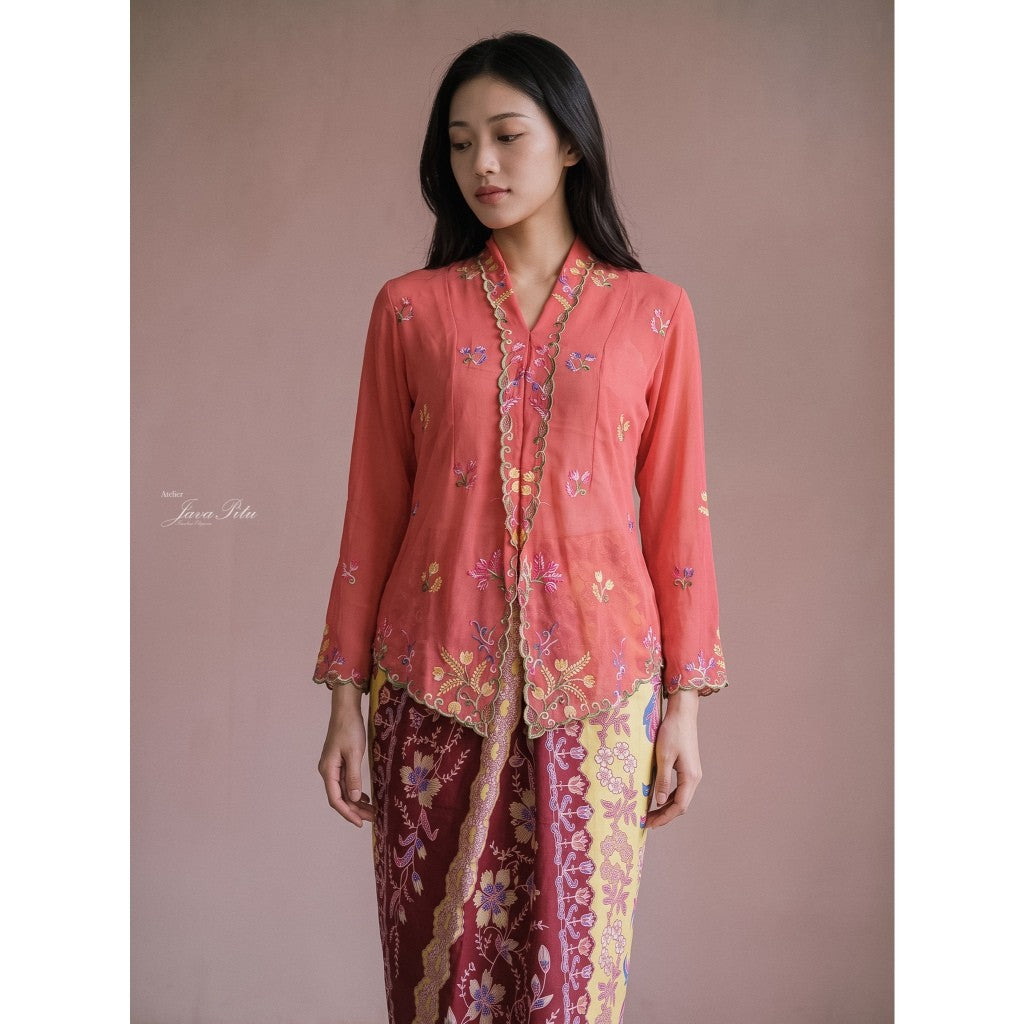 Javapitu - Kebaya Tabur bunga - Direct embroidery - 6504