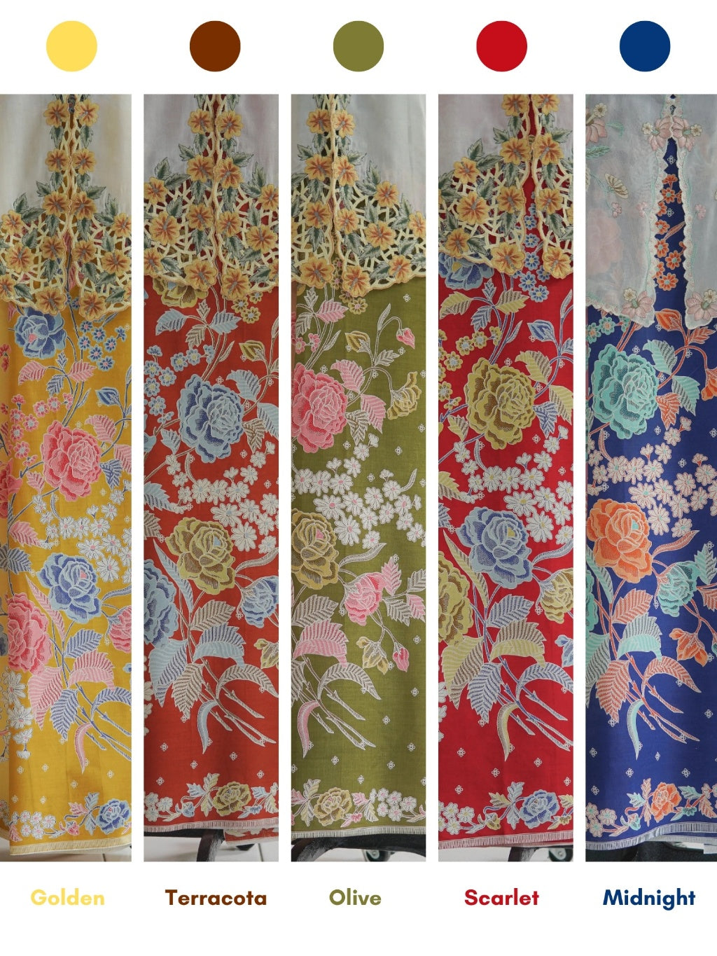 Rok Lilit Kain Lilit - Batik Katun Premium Bunga Dahlia Kuning Halus Ukuran 2 meter - 6462 JavaPitu