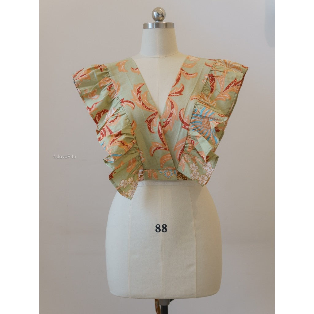 Javapitu - Vest Morpho dan Rok Lilit Tulip dahlia series - All size