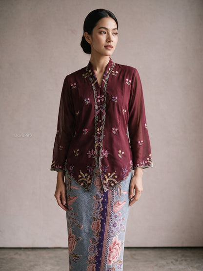 Javapitu - Kebaya Tabur bunga - Direct embroidery - 6519
