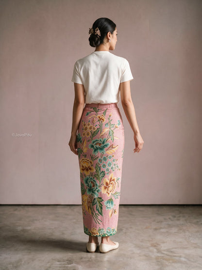 JavaPitu - LadySpan Rok Batik Wanita Lapisan Tricot - Katun Premium