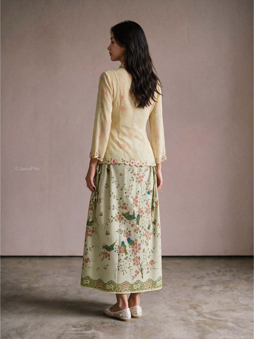 Javapitu - Rok Batik SARUT Drapery - SAGE EDEN - 6512