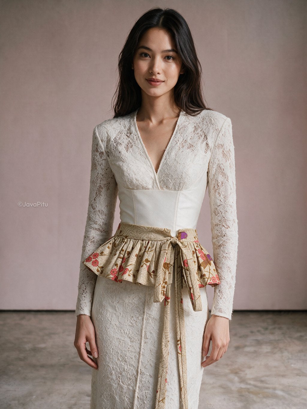 JavaPitu - Obi Belt Batik Wanita | Sabuk Pinggang Kebaya Dress Tali Ikat
